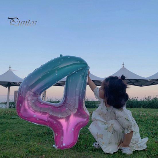 40-Zoll-Ballon mit auffälligen, leuchtenden Farben und passenden Zahlen für Weihnachten, Geburtstag, Party, große Zahl, Ballon, Geschenk, Partyzubehör