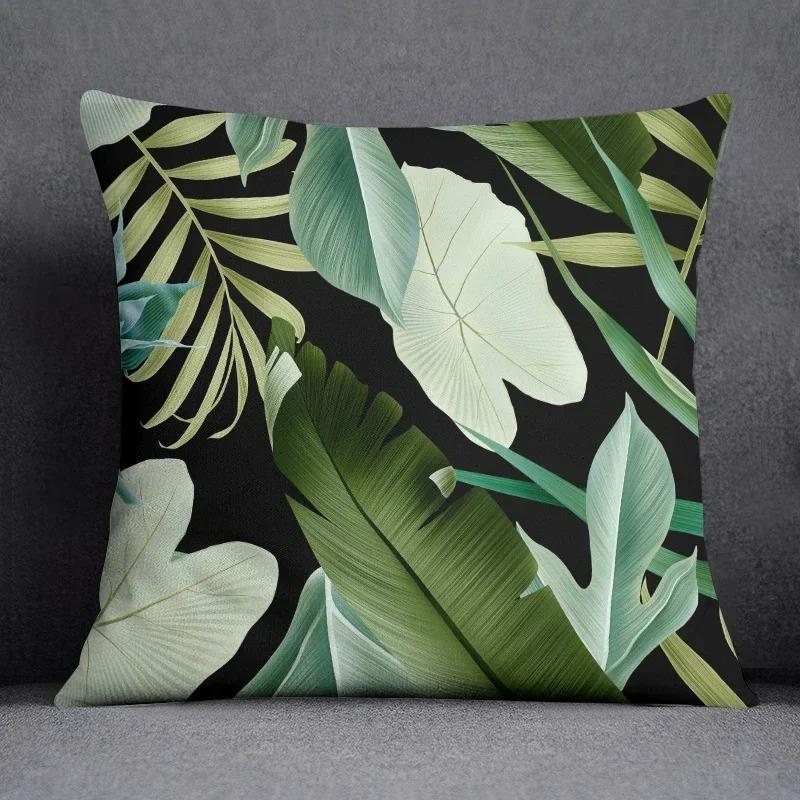 Tropical Flower Series Throw Pillow Decorative Pillow Bedroom Sofa Car Cushion Cover Pillowcase