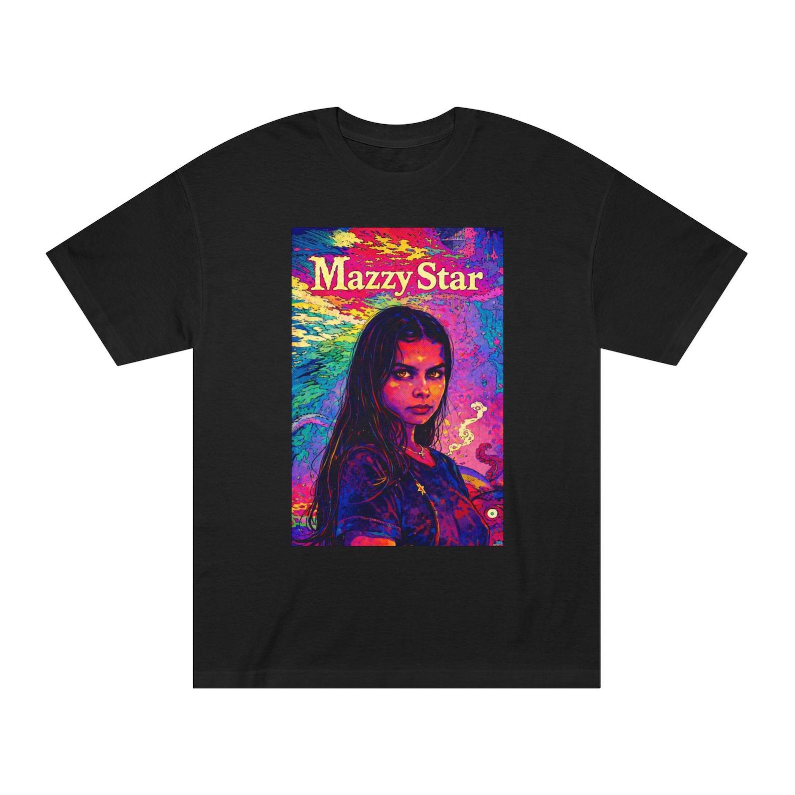 Mazzy Star Psychedelic Portrait Tee | Retro Grunge Band Art 3XL