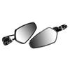 Motorcycle Rrview Mirror, 22mm Aluminum Alloy Rr View Side Mirrors Clr   with   Joint   for GROM MSX125 CB50