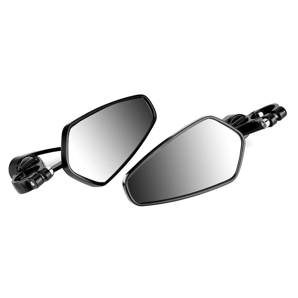 Motorcycle Rrview Mirror, 22mm Aluminum Alloy Rr View Side Mirrors Clr   with   Joint   for GROM MSX125 CB50