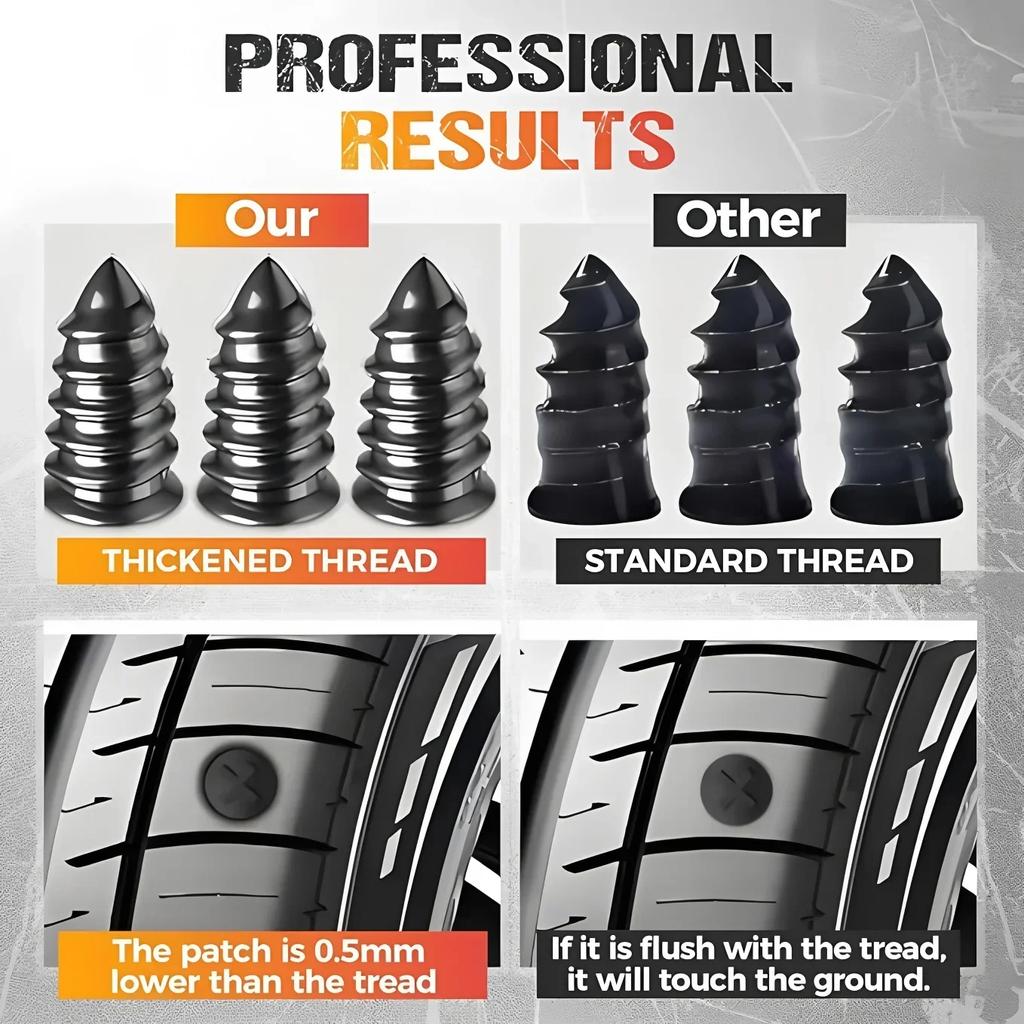 10-400PCS Car Motorcycle Vacuum Tyre Repair Nails Truck Scooter Bike Tire Puncture Repair Rubber Metal Nails Accessories