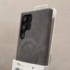 Luxury Retro Matte Skin Feel Sheepskin Leather Case For Samsung S25 S24 S23 S22 Ultra Plus For Magsafe Wireless Charging Cover