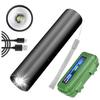 1-20PCS Mini Portable LED Flashlight Built In Battery USB Rechargeable Waterproof Torch Outdoor Camping Night Emergency Light