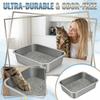 Open Ended Stainless Cats Litter Box