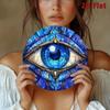Evil Eye Aluminum Wall Plaque 8x8 Inch Glam Decor Waterproof Good Luck Sign Home Decoration