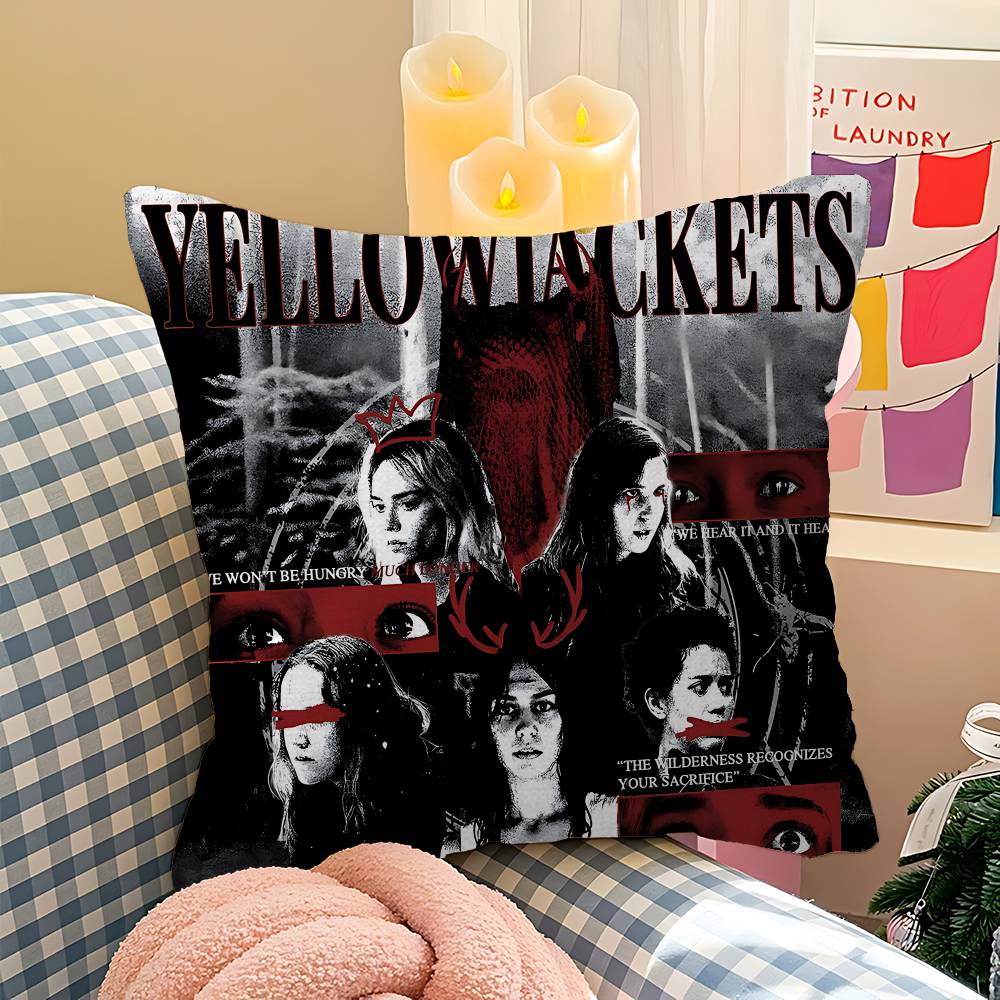 Psychological Horror Series Yellowjackets Pillow Gift Home Office Decoration Pillow Bedroom Sofa Car Cushion CoverPillow Case