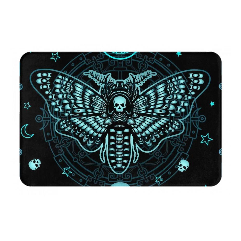 Fluorescent Printed Butterfly Doormat Entrance Minimally Designed Insect Welcome Mat Bathroom Anti-slip Mat Home Decoration