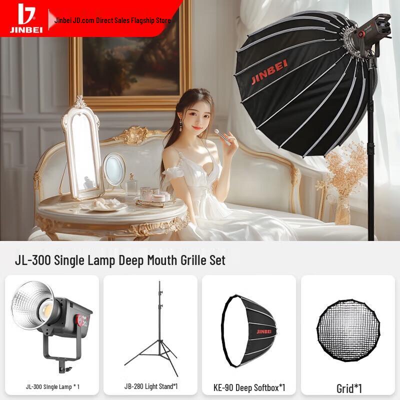 Jinbei JL300W LED Studio Continuous Light Kit
