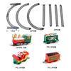 ABS Electric Train Set Battery Powered Electric Rail Cart New Railway Car Toy  Xmas Gifts