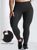 Plus-size Yoga Pants for Women 300 Pounds High-waisted Tummy-control High-elastic Tight-fitting Plus-size Yoga Pants