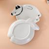 Creative Cute White Bear Shape Bread Small Plate Household Snacks Snack Plate Hot Pot Dipping Seasoning Side Dish Plate