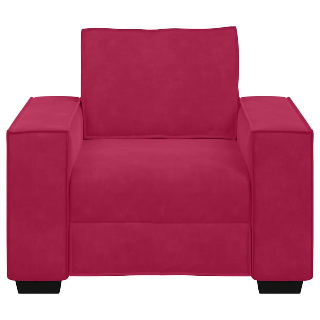 Armchair Burgundy 100x78x84 cm Velvet