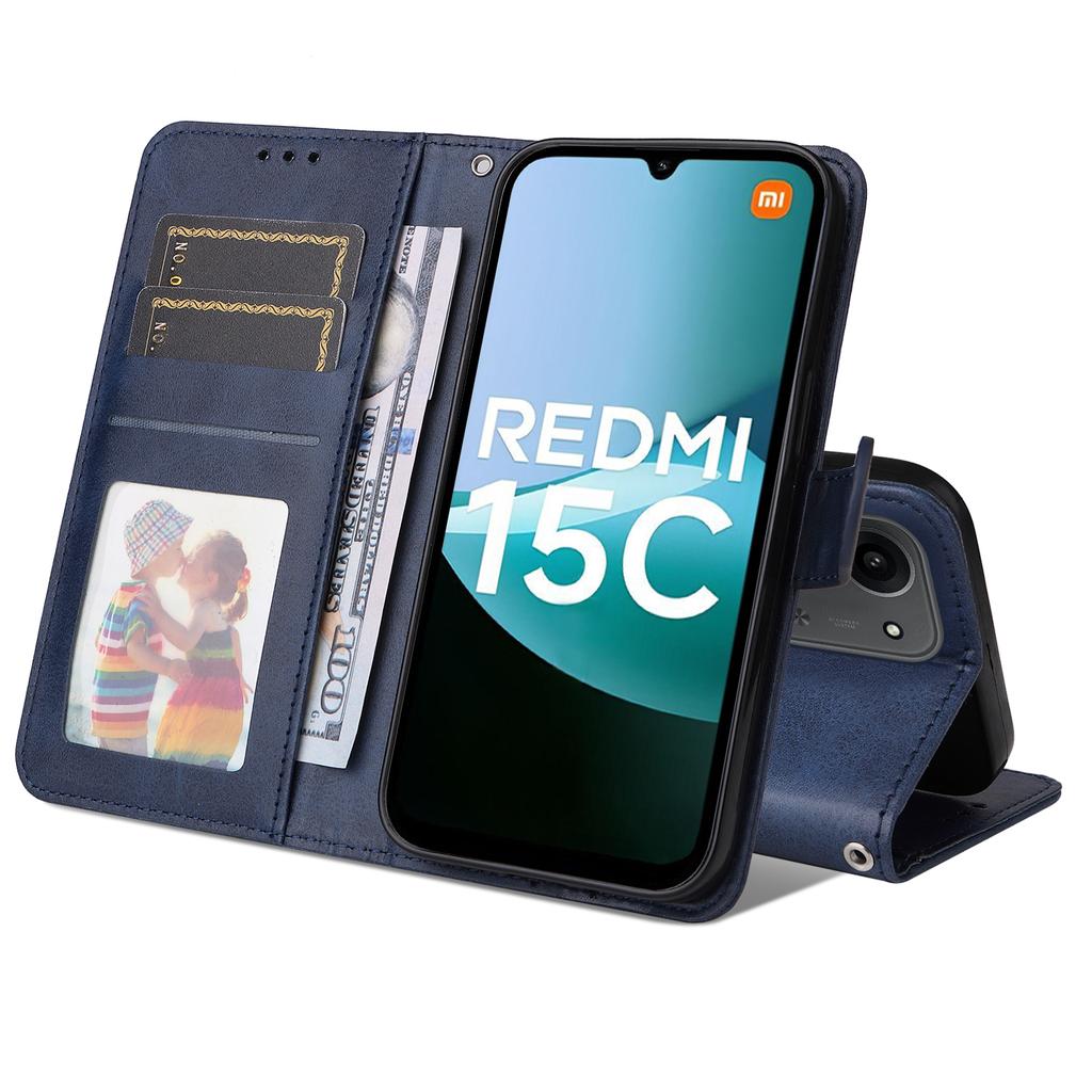 Pentru Xiaomi Redmi 15C 5G (eu) (173 mm)/15C 4G (eu) (173 mm) Husă Portofel Piele PU Folio Flip pentru Telefon