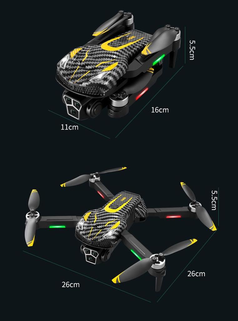 Brushless Optical Flow Positioning Drone with Intelligent Obstacle Avoidance and HD Camera, Long Battery Life, Remote Control Quadcopter.