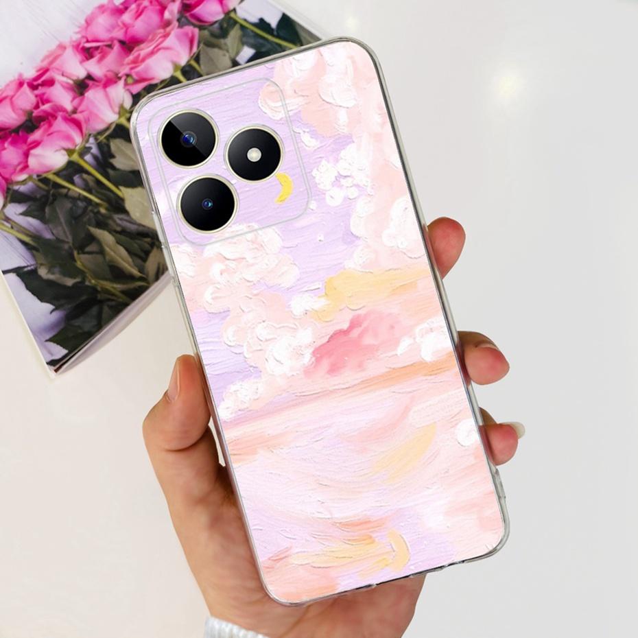 Jolie Coque Imprimée Pour Realme Note 50 RMX3834 Coque Arrière Souple en Silicone TPU Pour Étuis de Téléphone Realme Note50