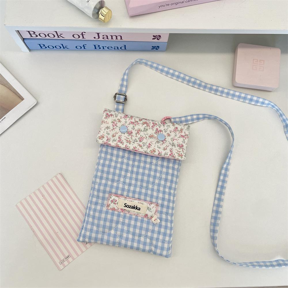 

72 Клетчатая сумка для мобильного телефона с аппликацией, сумка-мессенджер, мини-вертикальная маленькая сумка, для мелочей, регулируемая плечевая сумка для отдыха