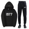 ESSENTIALS Double Line High Street Fleece Hoodie Set 1977 Trendy Casual Loose Fit.