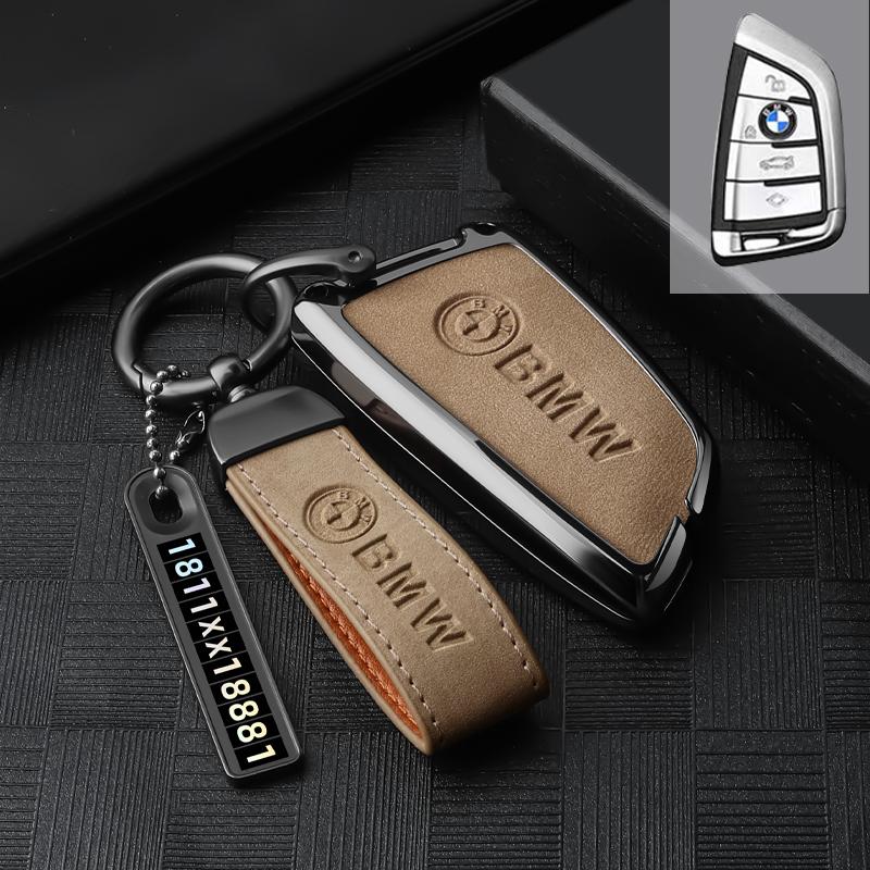Zinc Alloy Car Key Case Cover for BMW 7 Series X1 X3 X4 X5 F15 X6 F16 520 525 G30 G11 F48 F39 f30 118i 218i 320i Car Accessories PP61