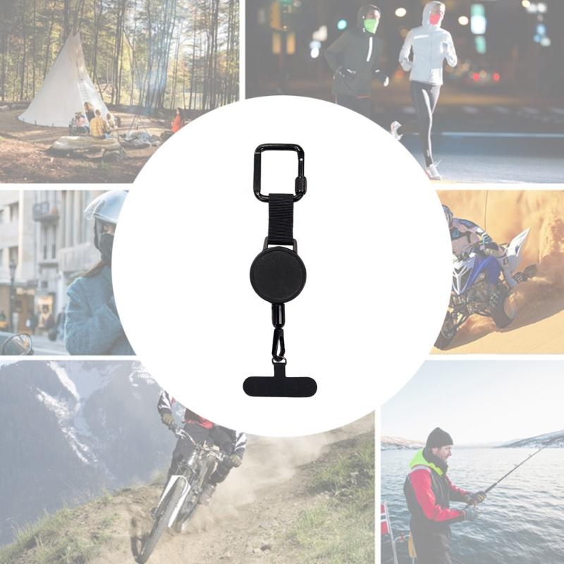 Handy-Umhängeband, Diebstahl- und Fallschutzband für Outdoor-Aktivitäten wie Wandern und Radfahren, einziehbares Handy-Umhängeband