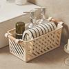 1/2PCS Japanese Simple Desktop Organiser Home Bedroom Sundry Organiser Snacks Basket Cosmetic Storage