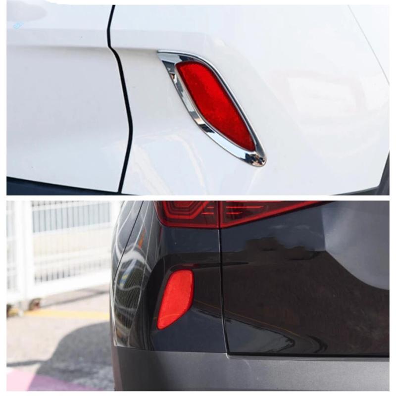 For Kia Seltos    ABS Front rear Fog light lamp Trim Cover Reflector Foglight Lamp Cover Sticker Accessories