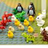 DIY Creative Model Cute Animal MOC Building Blocks Brick Little Pet Zoo Dog Duck Tortoise Penguin Cat Pig Bird Rabbit Toys