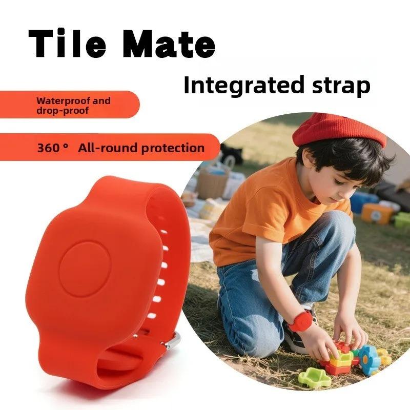 Comfortable Kids Watchband For Tile Mate – Full-Cover Silicone Anti-Lost GPS Tracker Hidden Accessory