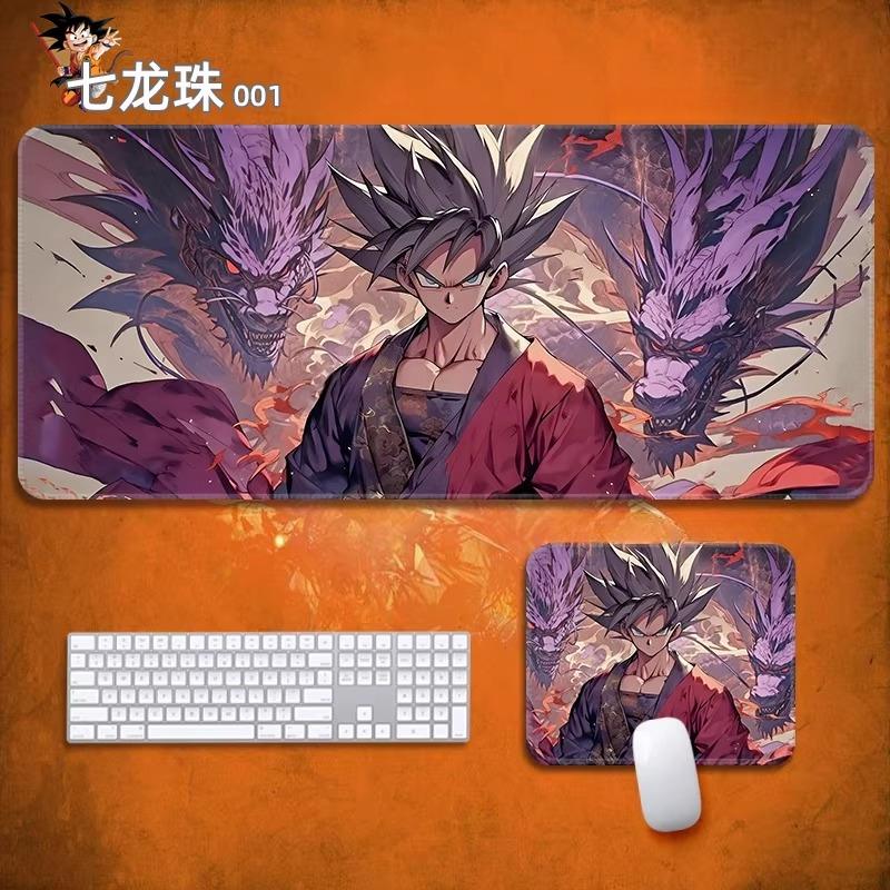 2026 Dragon Ball Leather Mouse Pad Sustainzed Boys Office E-sports Game Wrist Guard Keyboard Pad Table Mat Son Goku Animation Decorative Tablecloth