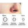 Steel Thin Small Nose Ring Hoop Cartilage Piercing Studs Sanwood 0.8mm
