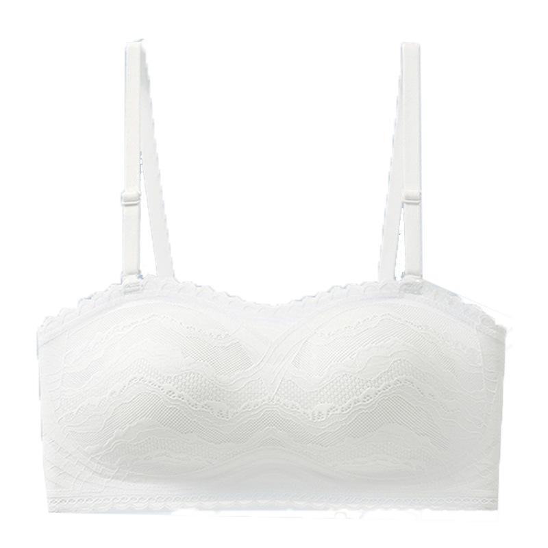 Strapless underwear women's non-slip small breasts gather and wrap breasts without steel rings, sexy back, non-slip bra, tube top