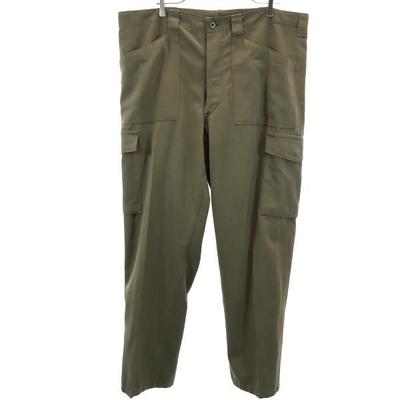 Austrian Army 90s Military Cargo Pants Khaki Button Fly Men's Used