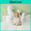 Cartoon Seahorse Cotton Long Body Pillow For Kids With Removable Cover And Embroidered Design