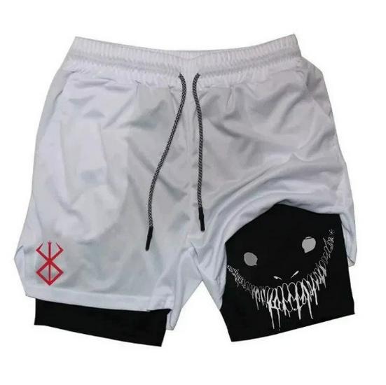UrbanEdge Heren Hoogelastische Sneldrogende Zomer Sportshorts voor Hardlopen, Basketbal en Buitentraining. L
