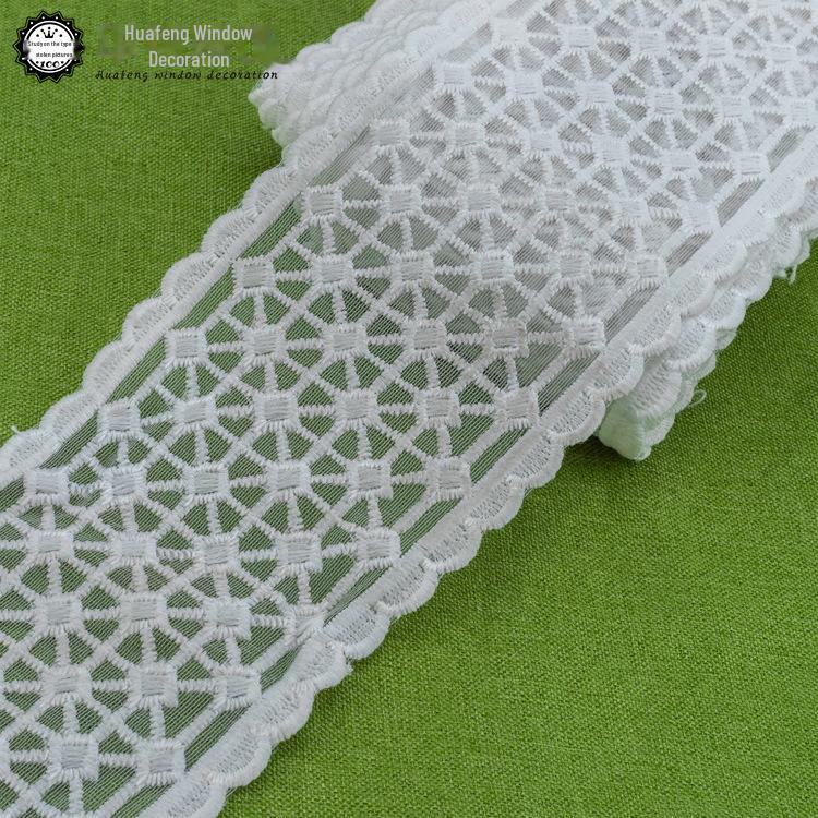 Weißer Spitzen-Netzrock-Vorhang: Besticktes DIY-Bekleidungsaccessoire, 10-65 cm, 13 Meter