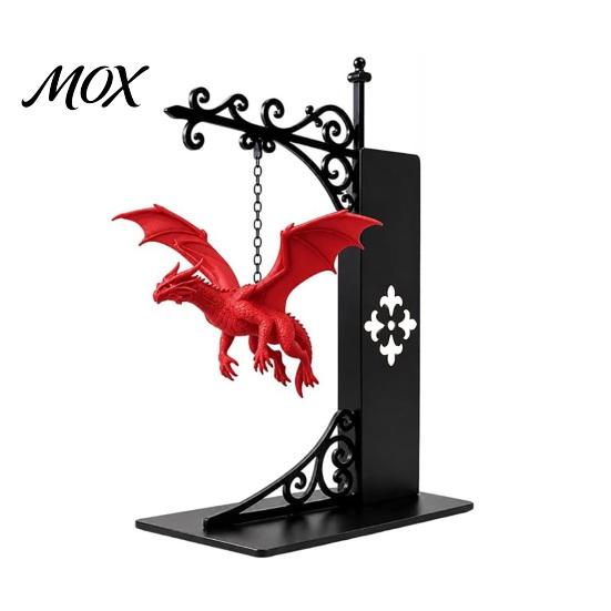 Drachen Buchstützen für Regale Fliegendes Bücherregal Licht, Dekorative Buchstütze Licht & Schreibtisch, Kreative Schreibtischaccessoires Skulptur Buchhalter, Schwer