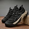 Neue Mode Herren Freizeit Sneaker Echtes Leder Outdoor Wanderschuhe Britischer Stil Designer Dicke Sohle Reise Wanderschuhe