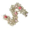 5.7ft Fall Maple Leaves Garland Hanging Artificial Autumn Garland With Maples Leaf Pumpkins Flowers Berries For Home Decor