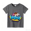 Wojans T-shirt s anime motivem, kulatý výstřih, dětské oblečení s krátkým rukávem, letní bavlněná trička, trička pro kluky a holky, dárek k narozeninám