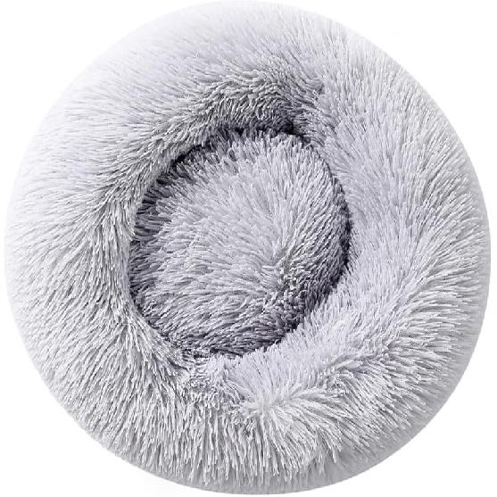 Small Cat Bed Nest Bed Dog Bed Round Bed Donut Rabbit Bed Pet Bed Small Kitten Bed Warm Fluffy Donut Bed Furry Cat for 3Kg Pet