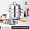 NORTON 30cm 3-Schicht 304 Edelstahl Dampfkochtopf