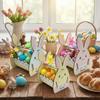 DIY Bemalbarer Osterhasenkorb Halboffener Rahmen Süßigkeiten-Aufbewahrungskorb Hasen-Dekorbox Ostereiersuche