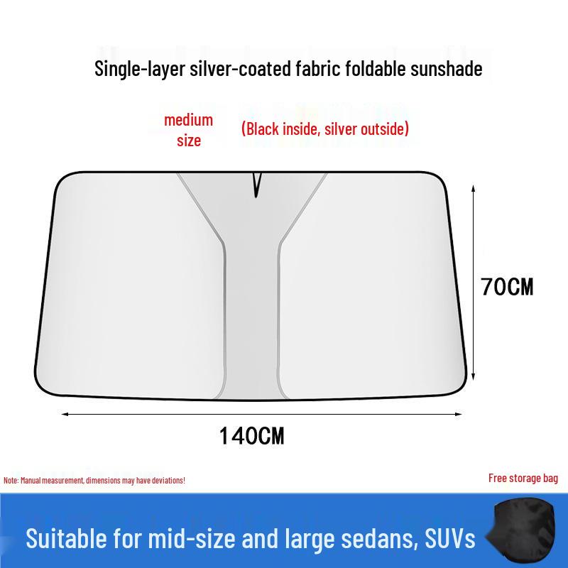 Summer Car Sunshade: Front Windshield Heat Insulation & Light Blocking Visor