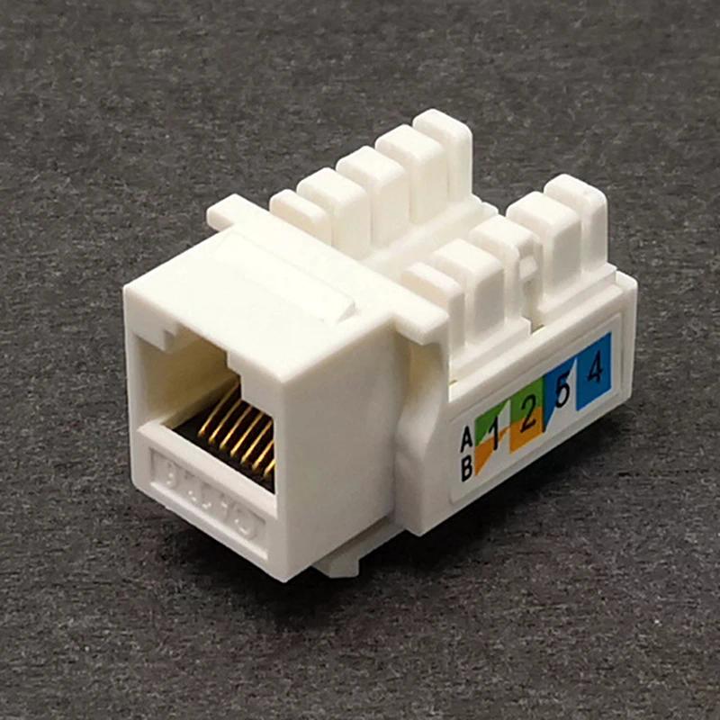 5 Stuks CAT6 RJ45 110 Punch Down Keystone Computer Module Netwerk Ethernet Jack