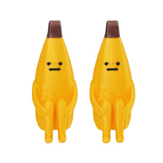Anxiety Banana Man Figurine, Funny Stress Relief Figurine for Shelf, 3D Printed Desk Decor for Office