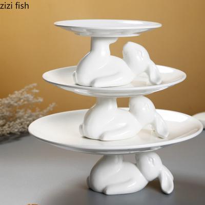 Keramický talíř White Rabbit, stojan na dorty, dezertní talíře, talíř na dim sum, talíř na dort, ovocné talíře, tác na svačiny, miska na sushi, forma na dort, miska