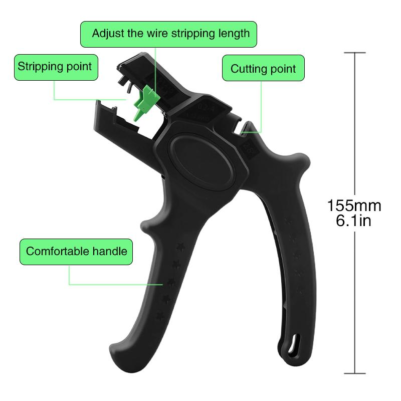 Lightweight automatic wire stripper, multi-functional stripping tool, electrician-specific high-efficiency wire stripper WX-D6