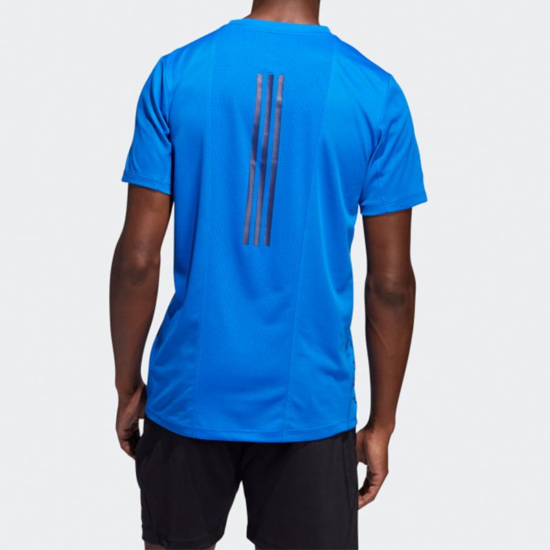 Adidas Soccer Training Sport Round Neck Short Sleeve T-Shirt Men Tops Glory-Blue FM2104