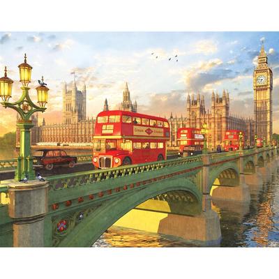 Full Round DIY Diamond Embroidery City Bridge Scenery 5D Diamond Painting Rhinestone