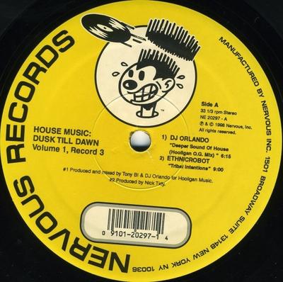 12inch Record VARIOUS - House Music: Dusk Till Dawn Volume  NE20297 Nervous Records 1998 US Dance & Electronica Used